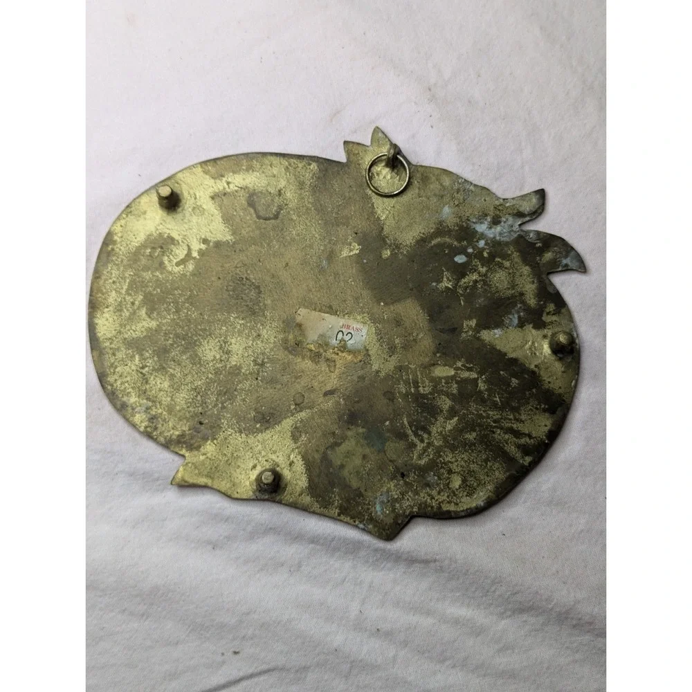Cow laying down‎ BRASS trivet hot plate holder 5